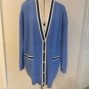 Talbots Light Blue Knit Cardigan